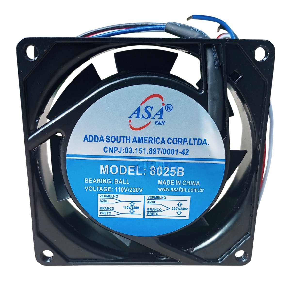 A81 — Microventilador AC 80×80×25mm