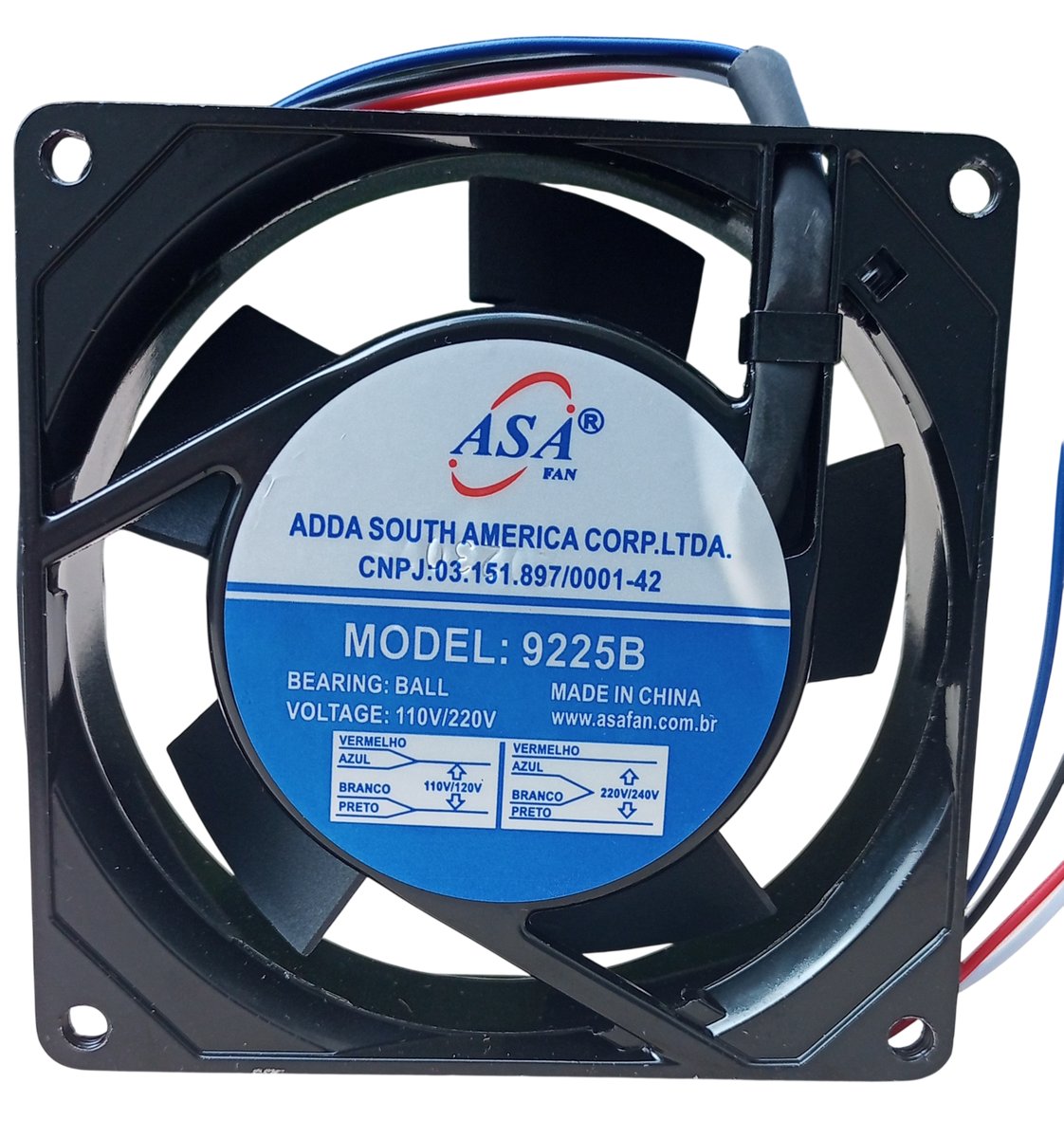 A91 — Microventilador AC 90×90×25mm