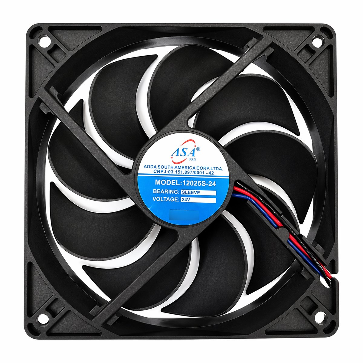 D122 — Microventilador DC 120×120×25mm