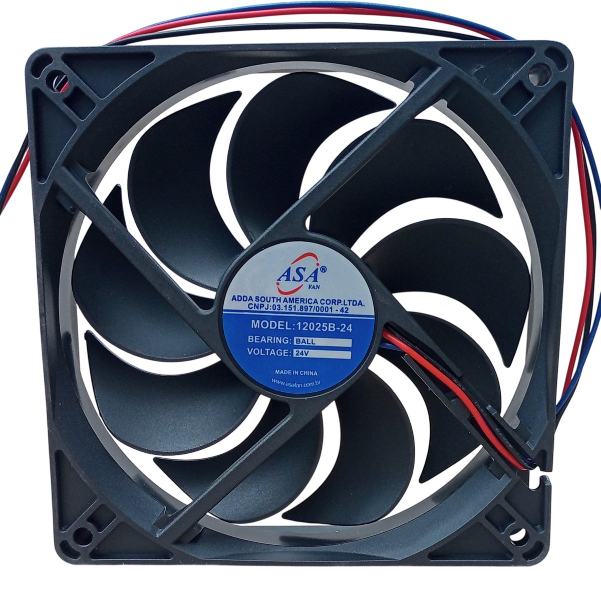 D124 — Microventilador DC 120×120×25mm