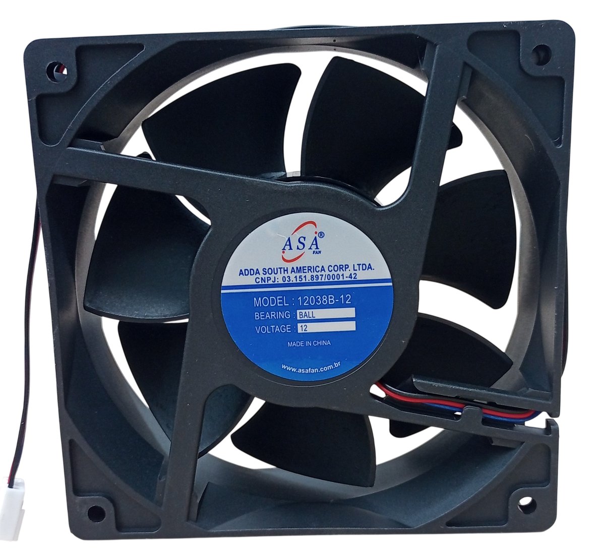 D126 — Microventilador DC 120×120×38mm