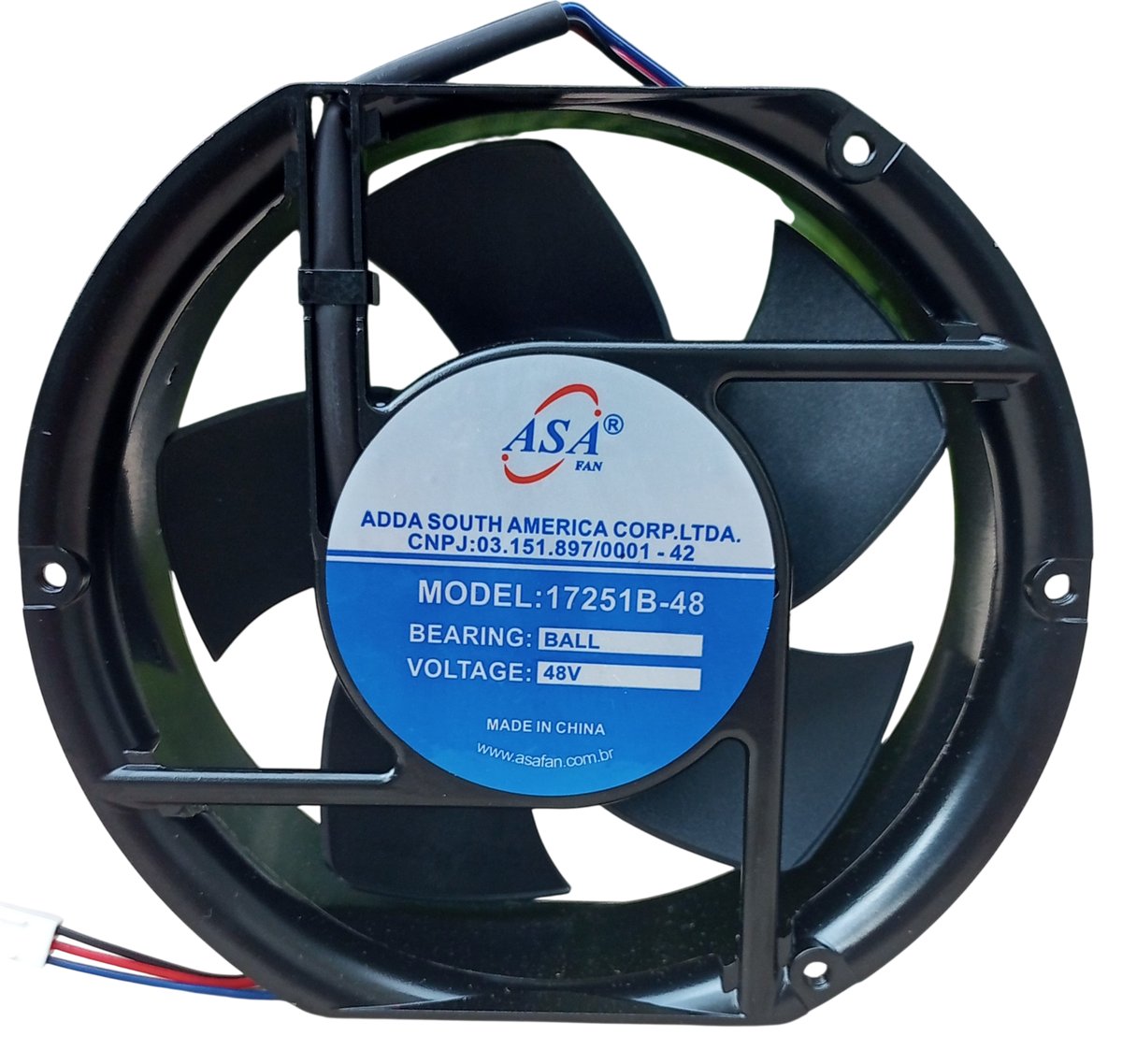 D172 — Microventilador DC 172×150×51mm