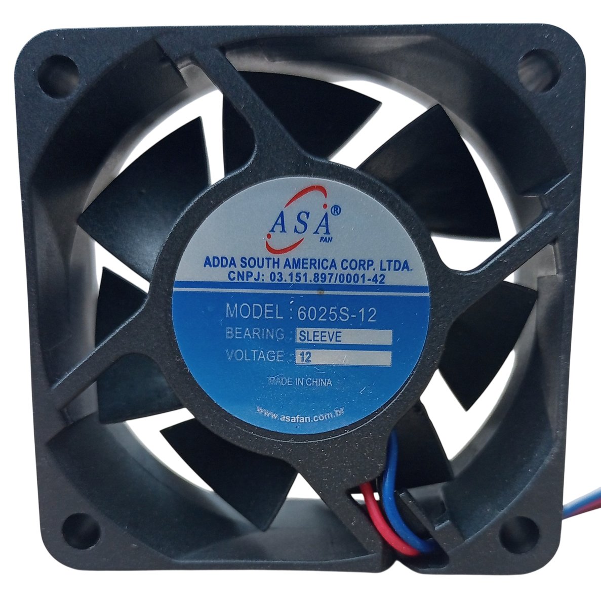D61 — Microventilador DC 60×60×25mm