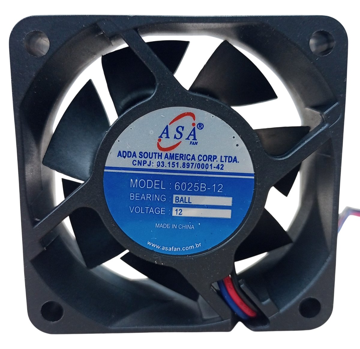 D63 — Microventilador DC 60×60×25mm