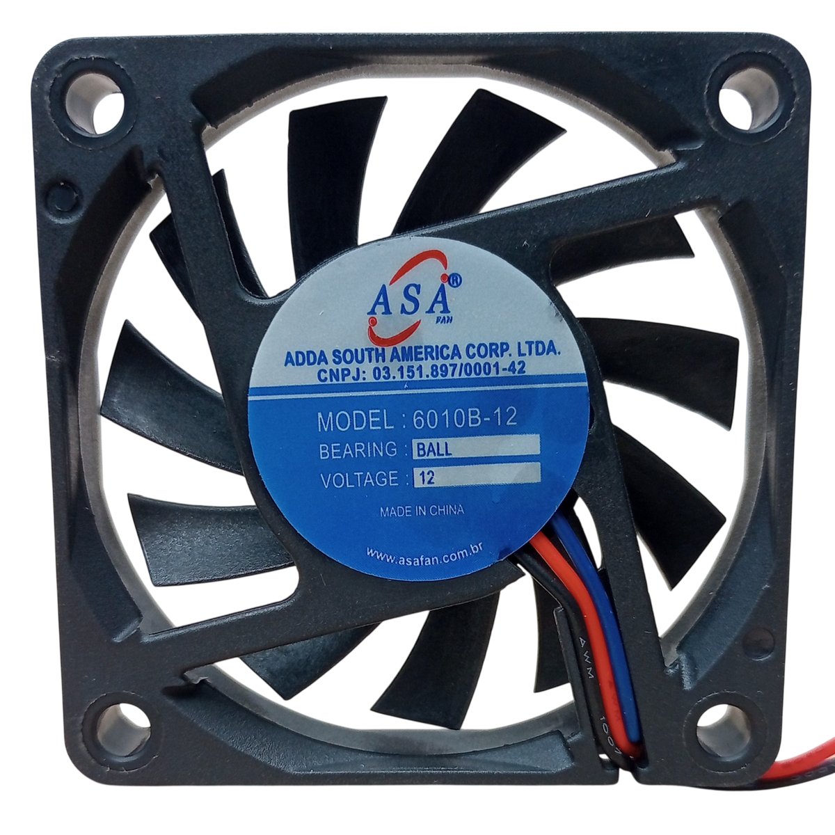 D65 — Microventilador DC 60×60×10mm