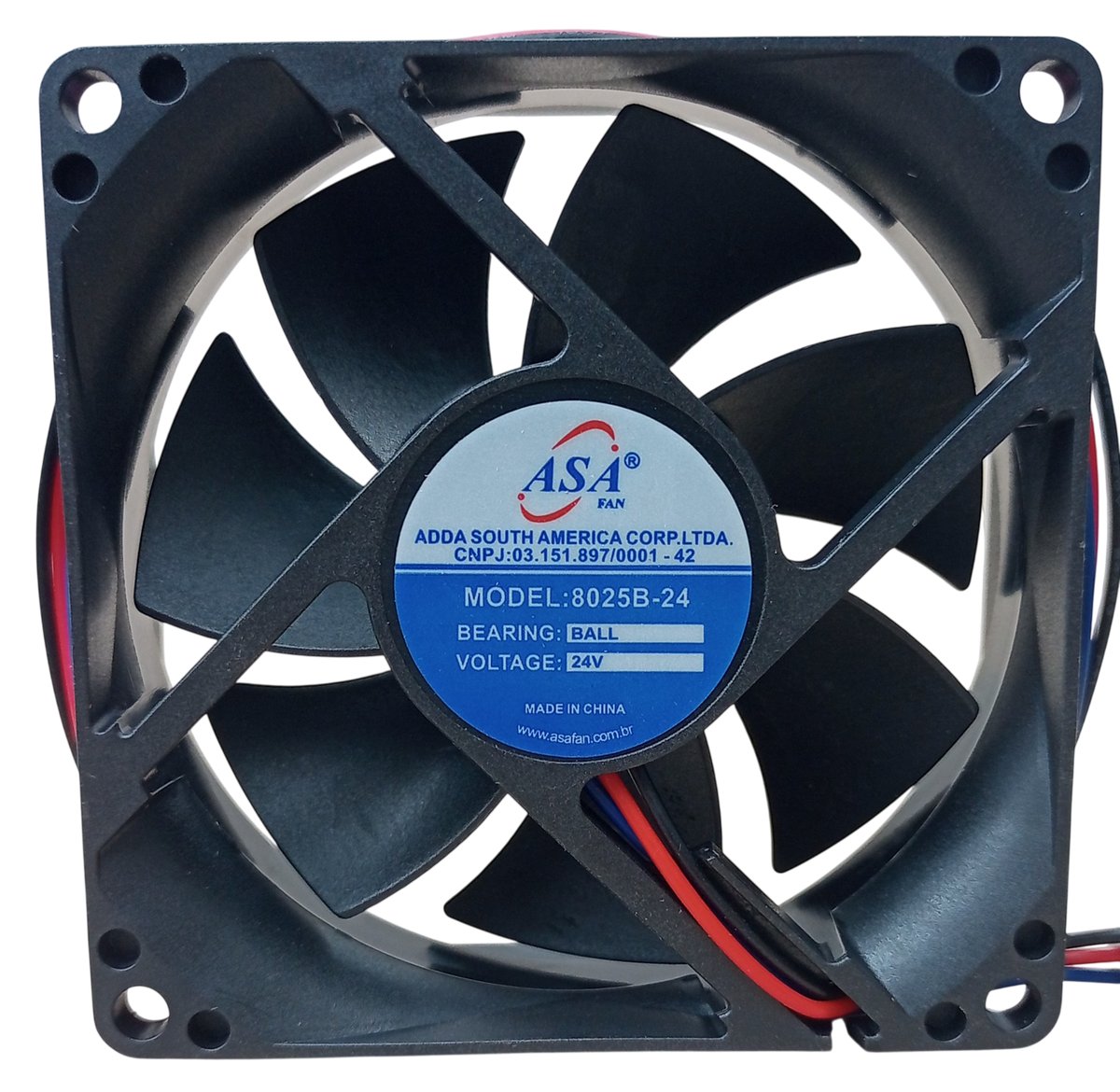 D84 — Microventilador DC 80×80×25mm