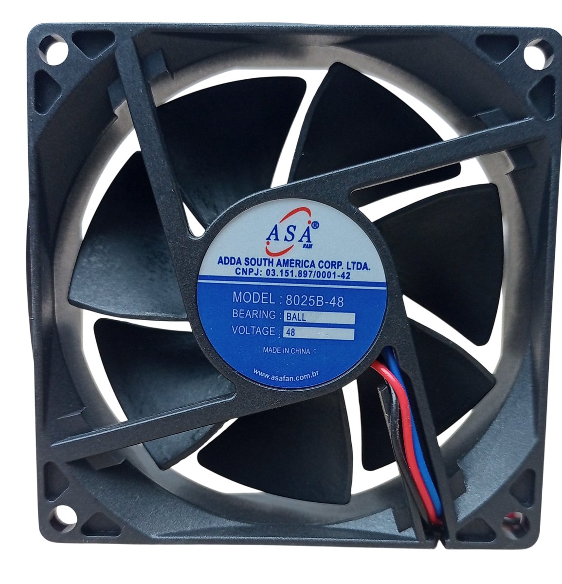 D85 — Microventilador DC 80×80×25mm